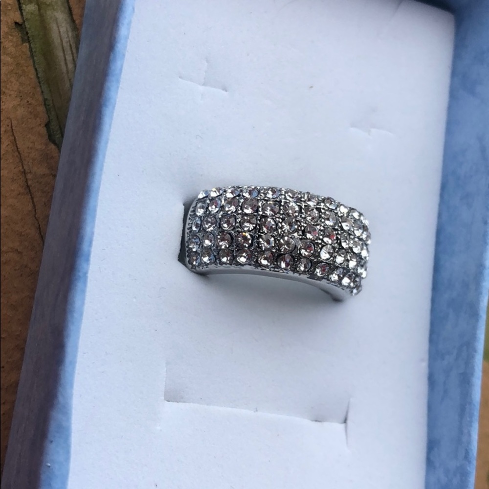 Clear Shin Zircon Round Rings 925 - image 6